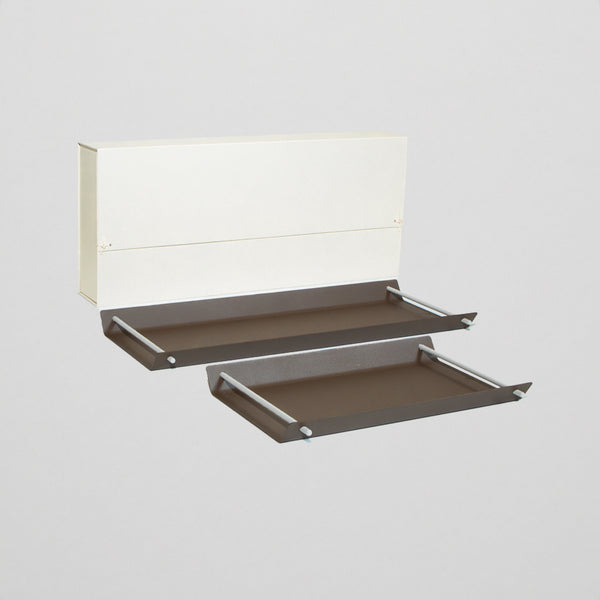 Edge Latte Serving Tray Duo