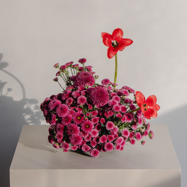 Crimson Elegance Arrangement