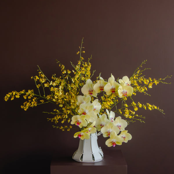 Shibui Bloom Vase – Citrus Orchid Mix