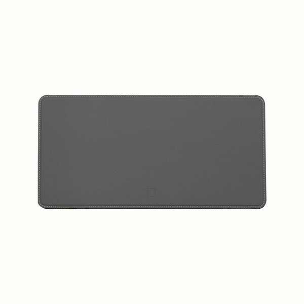 Linea Rectangle Leather Tray - Muted Sage/Medium