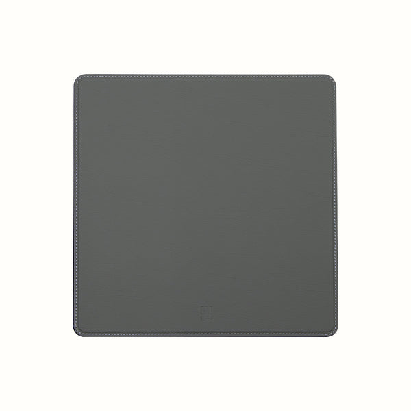Linea Square Leather Tray - Muted Sage