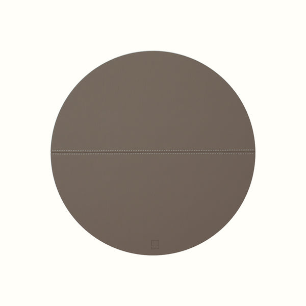 Orimono Taupe Leather Placemat