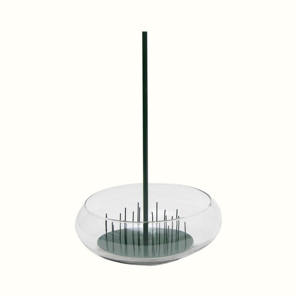 Green Stem Vase with Kenzan – Medium