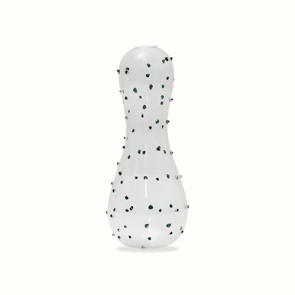 Hado Pringlei Bloom Vase - Green Dotted/Large