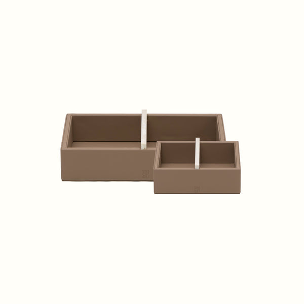 Form Towel Box Duo  – Tan