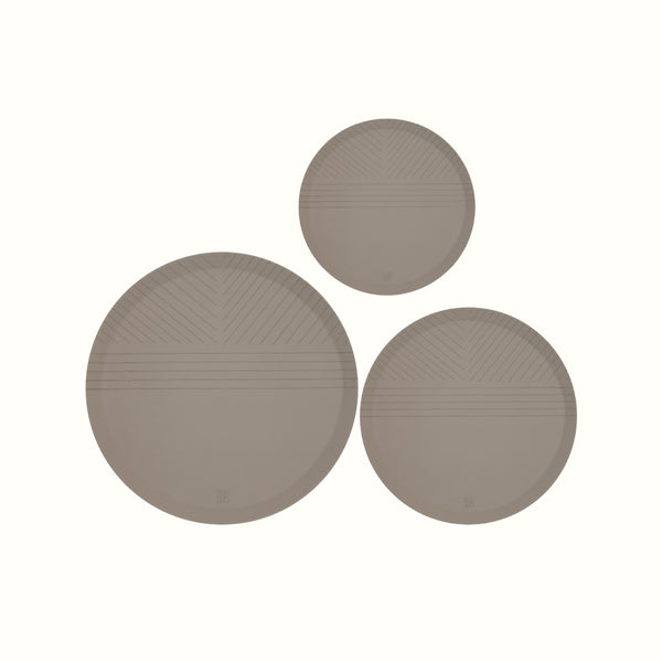 Trace Tray Trio – Dark Beige
