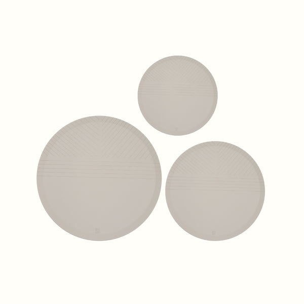 Trace Tray Trio – Light Beige