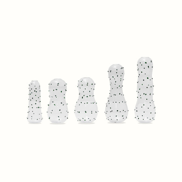 Hado Green Dotted Bloom Vase Set