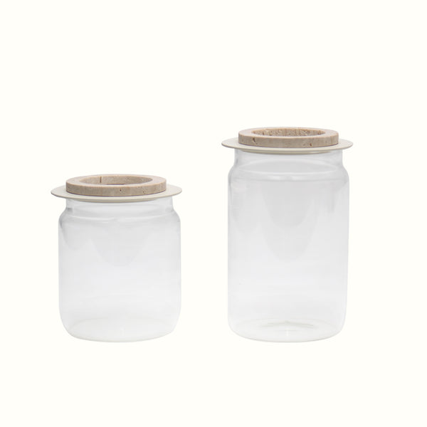 Orimono Offwhite Chocolate Jar Set