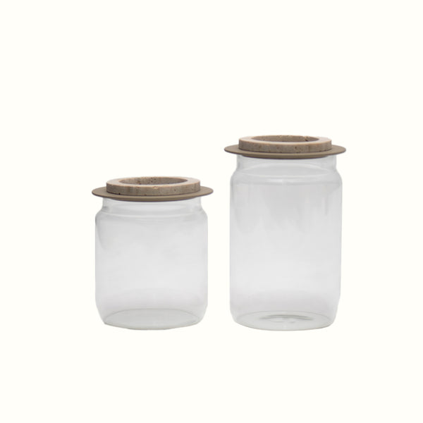 Orimono Taupe Chocolate Jar Set