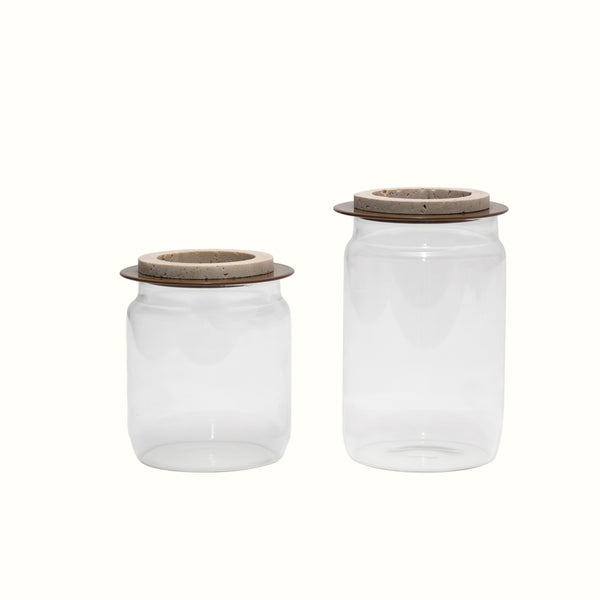 Orimono Tan Chocolate Jar Set