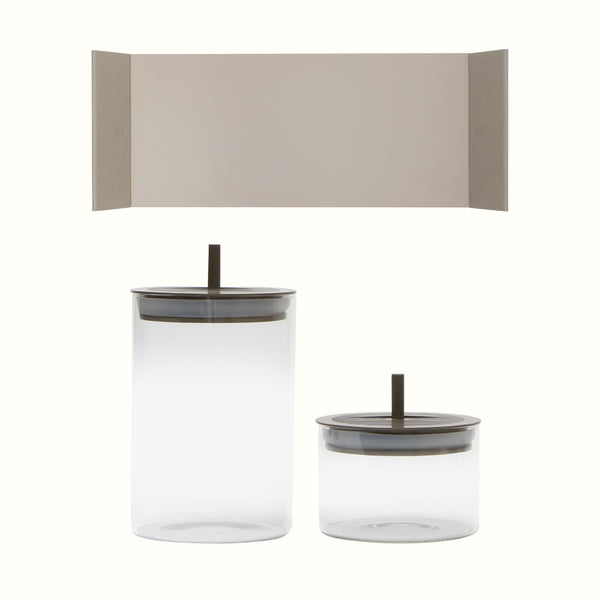 Taupe Tones Set – Tray & Stem Jars