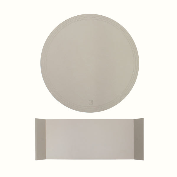 Dark Beige Flex Tray & Placemat Set