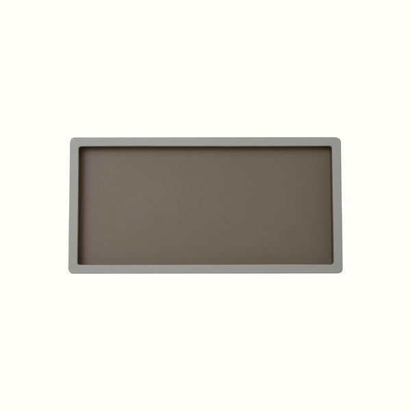 Taupe Wood Outline Tray - Small