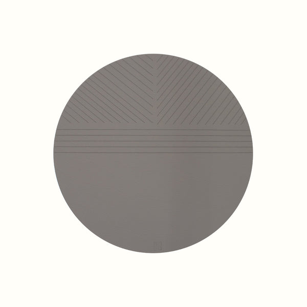 Trace Placemat – Gray, Line Pattern