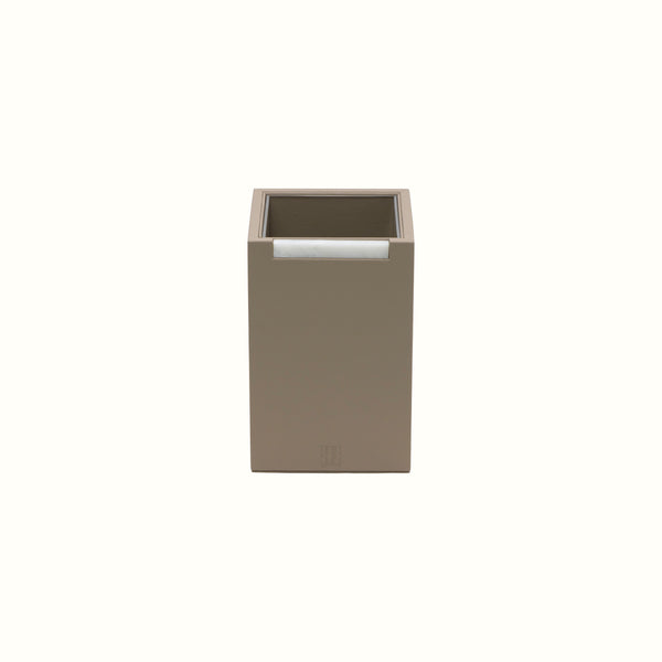 Form Leather Bin – Taupe