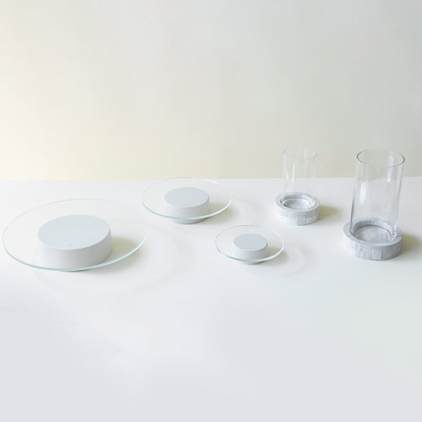 Edge Cream Cake Stand & Yoni Vase Duo